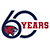 the words "60 years" with the cougar logo inside the number six